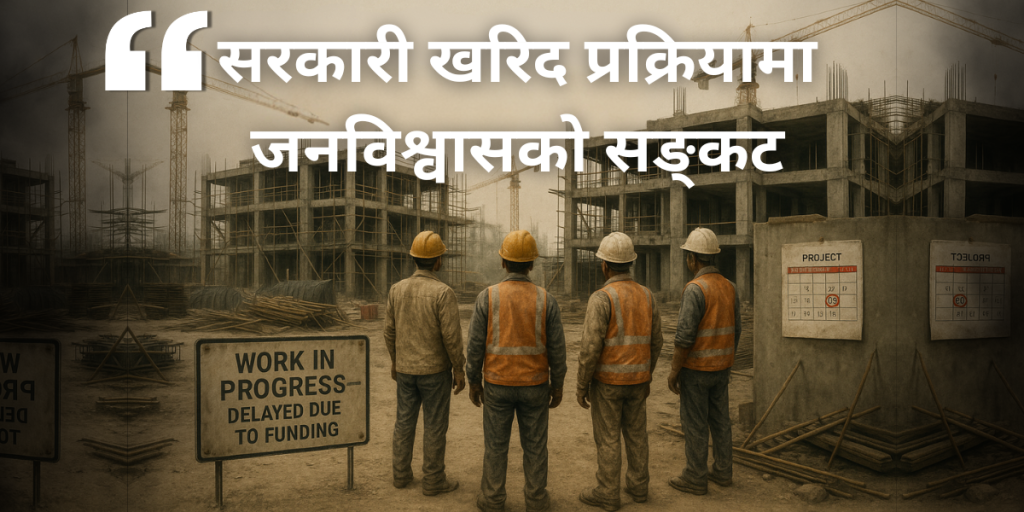 सरकारी खरिद प्रक्रिया मा देखिएको ढिलाइ र पारदर्शिता अभाव