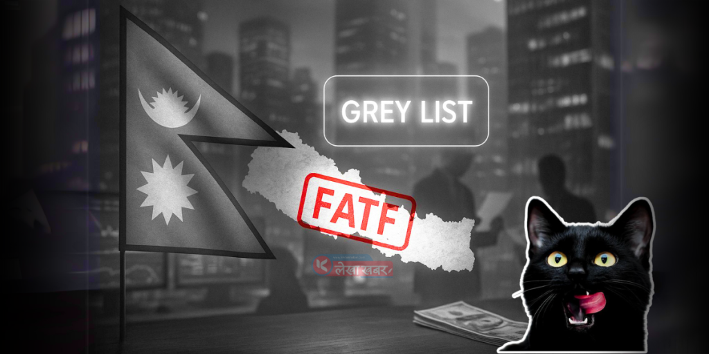 नेपाल FATF ग्रे लिस्टमा परेको समाचारको प्रतिनिधि चित्र