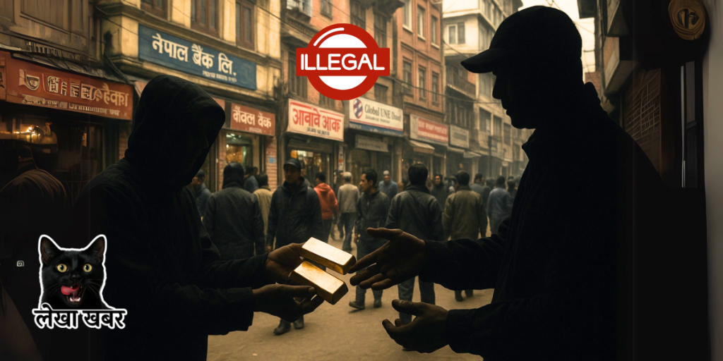 काठमाडौंको न्यूरोडमा सुनको अवैध कारोबार