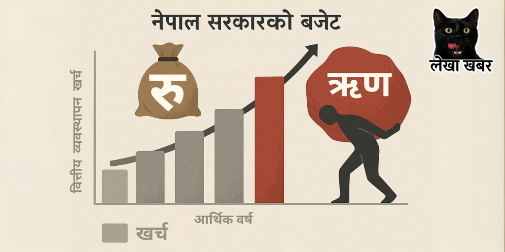 बजेटमा वित्तीय व्यवस्थापन खर्च र ऋण भुक्तानीको बढ्दो ग्राफ