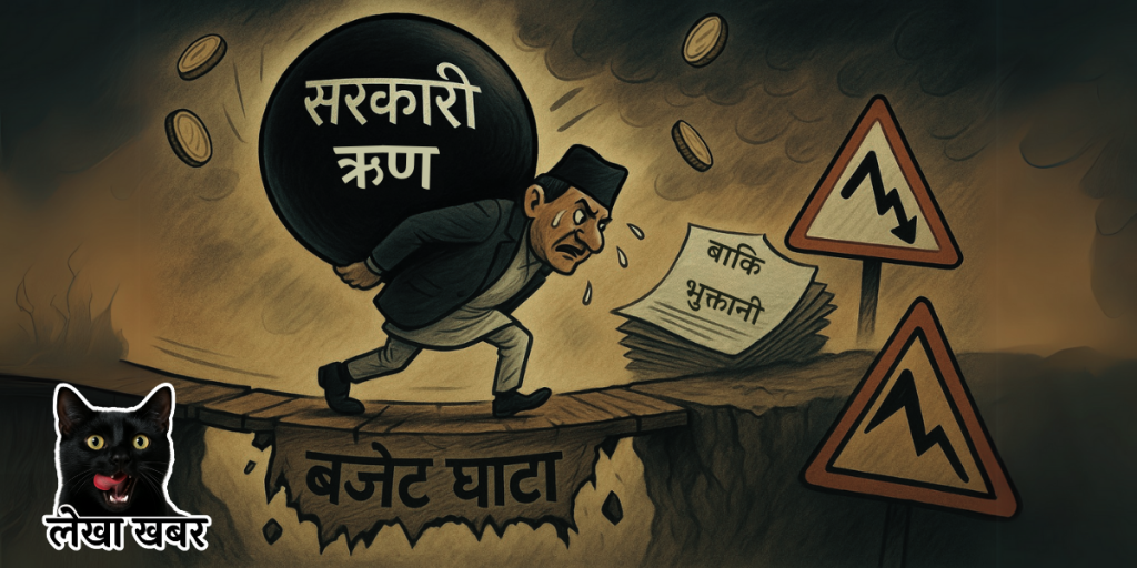 सरकार ऋणको भारी बोकेर बजेट घाटा पूर्ति गर्न संघर्षरत