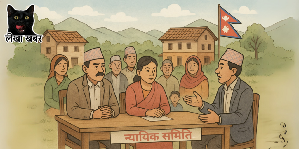 स्थानिय तहको न्यायिक समिति विवाद समाधानको बैठक सञ्चालन गर्दै