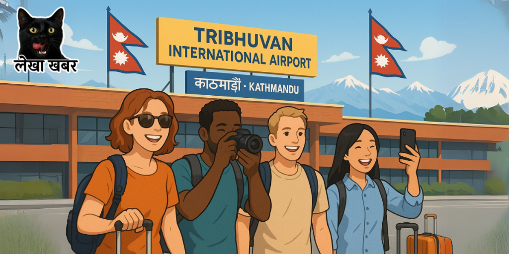सन् २०२५ को पहिलो पाँच महिनामा नेपाल भ्रमणमा आएका विदेशी पर्यटकहरूको दृश्य