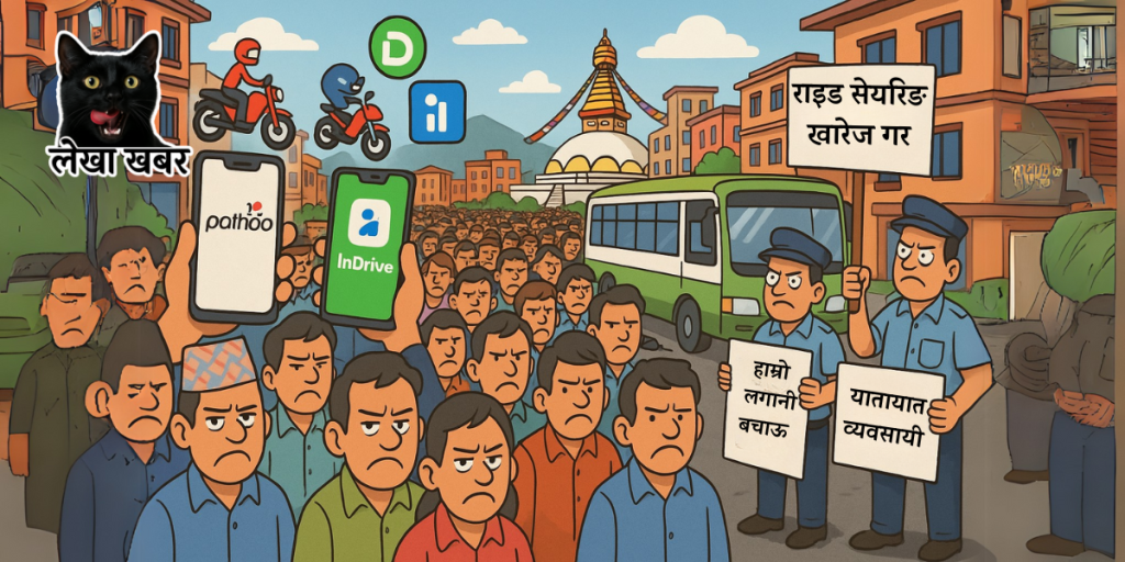 राइड सेयरिङविरुद्ध आन्दोलनमा सार्वजनिक यातायात बन्द हुँदा यात्रुहरू अलपत्र