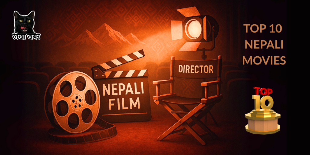 नेपालका इतिहासमै सबैभन्दा धेरै कमाइ गर्ने टप १० नेपाली चलचित्रहरूको कोलाज