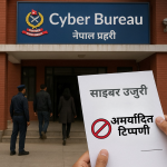 गायिका एलिना चौहान साइबर ब्युरो उजुरी दिंदै, सामाजिक सञ्जाल दुरुपयोगविरुद्ध अभियानमा