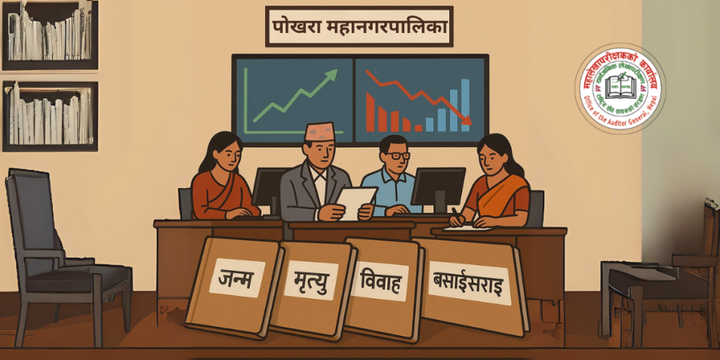 पोखरा महानगरको सेवा प्रवाह सम्बन्धी जनसांख्यिक विवरणसहितको तालिका