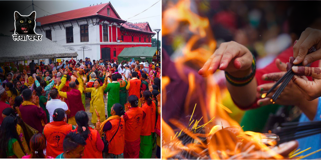 साउनको पहिलो सोमबार पशुपतिमा लामबद्ध भक्तजनहरू