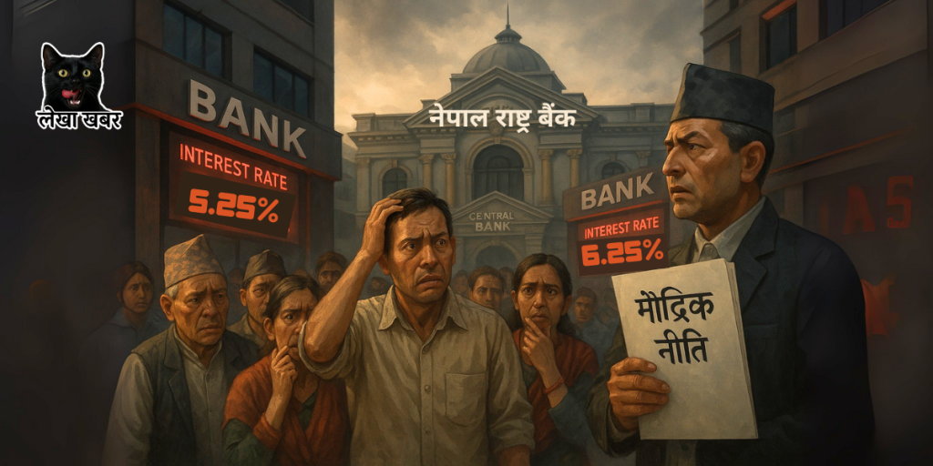 नेपालका बैंकहरूमा साउन महिनाको ब्याजदर घटेको जानकारी दिने