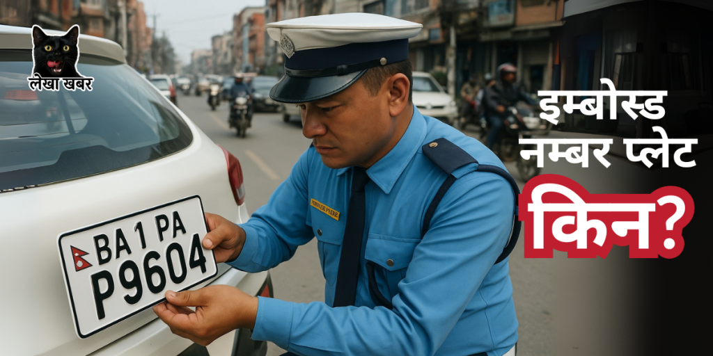 नेपालमा इम्बोस्ड नम्बर प्लेट
